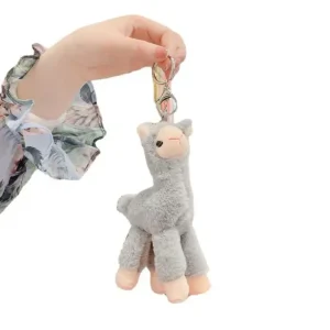 New Cute Lovely Alpaca Keychains Plush Toy Japanese Alpacas Soft Stuffed Sheep Llama Animal Dolls keychain Doll 18cm Wholesale