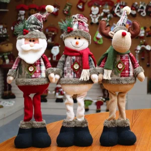 2025 Telescopic Christmas Doll Merry Christmas Decorations For Home 2025 Christmas Ornament Xmas Noel Gifts New Year 2024