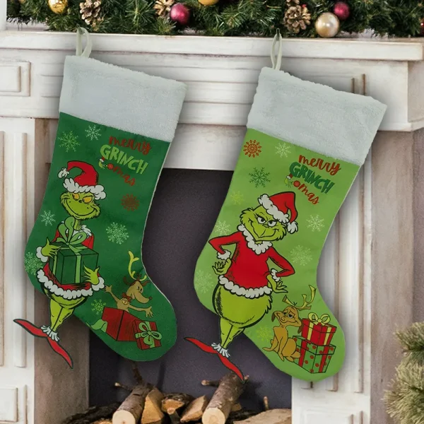 New Cartoon Christmas Stocking 46x28cm Xmas Decorations Wholesale