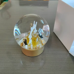 2024 Snow Globe Gold Perfume Bottle Letter Crystal Ball Special Novelty Christmas VIP Gift with Gift Box