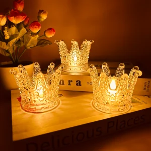Sparkling LED Crown Shaped Decoration Lights for Festive Atmosphere
