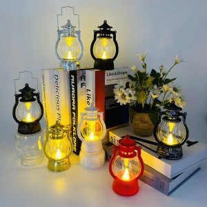 Transparent LED Lantern with Hanging & Handheld Design for Festive Decorations