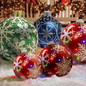 Christmas Decoration Inflatable Balloons Festive Atmosphere Printed PVC Inflatable Toy Christmas Outdoor Courtyard Decoration 241106